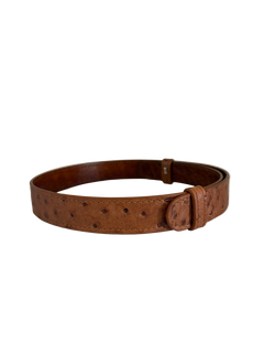 Hat Band- Ostrich Medium Brown