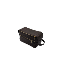 Bull & Briar Dopp Kit in Alligator in Chocolate Brown