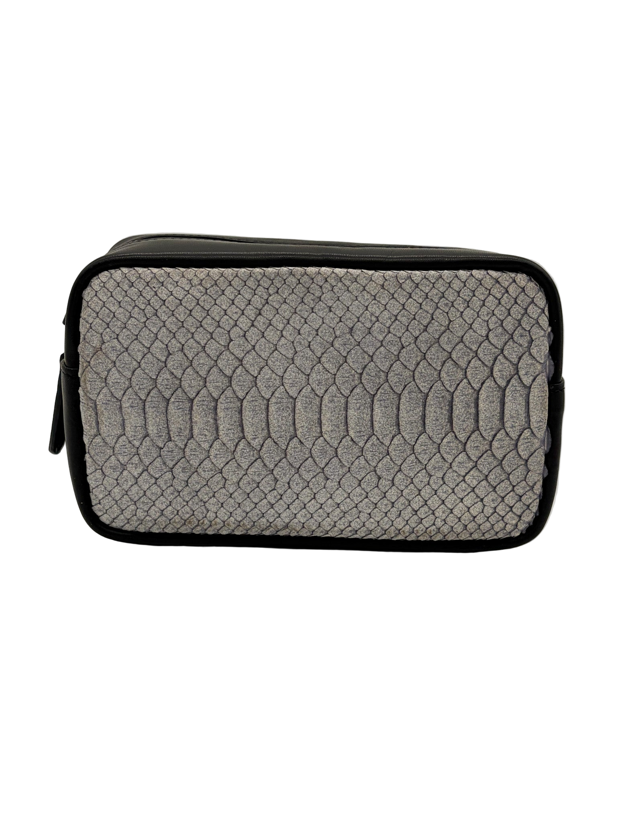 Grey Python Genuine Leather Cross Body