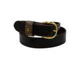 1 1/2” Genuine Leather Belt with Snake Keeper