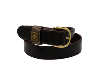 1 1/2” Genuine Leather Belt with Snake Keeper