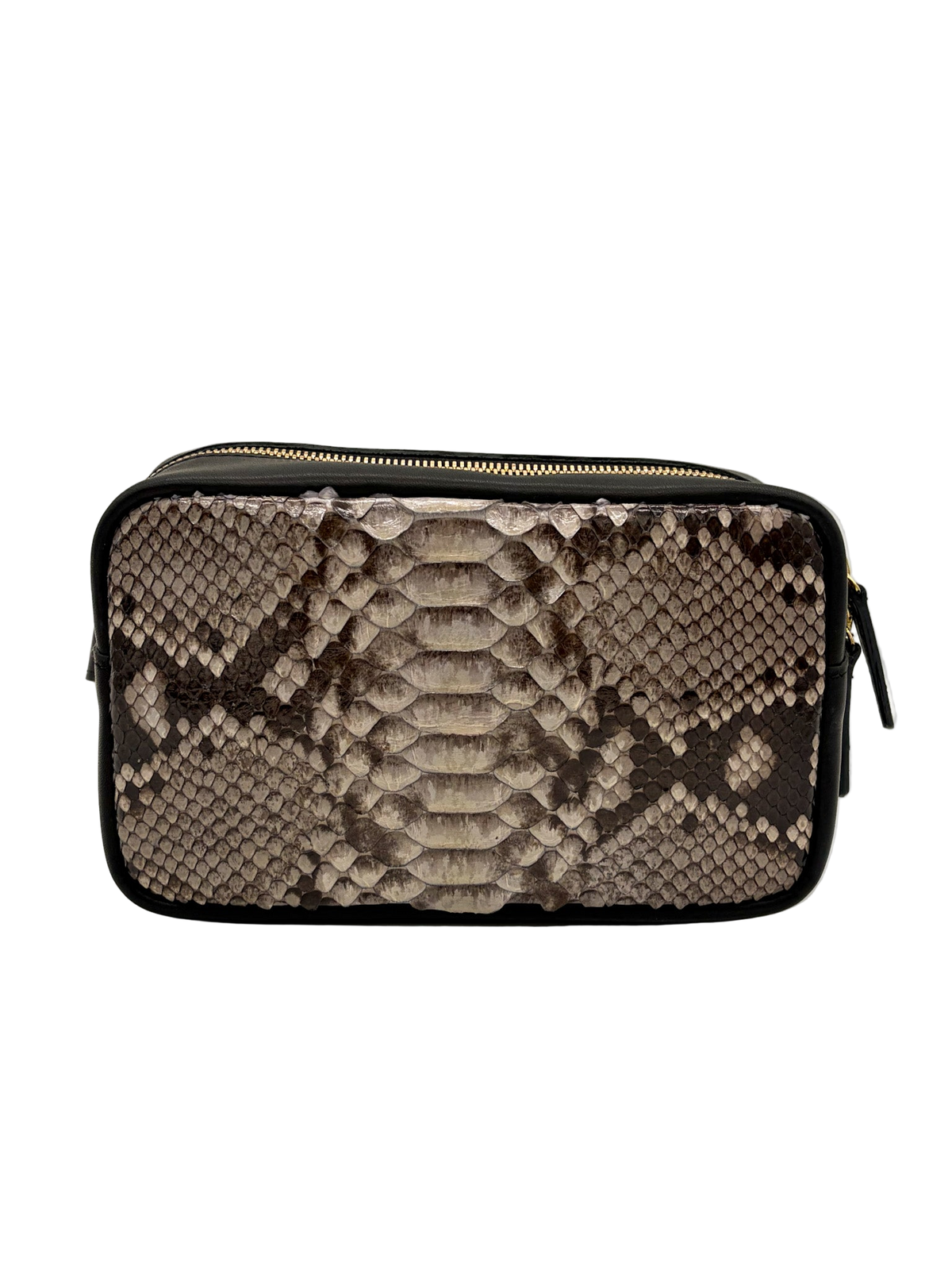 Black & White Python Genuine Leather Cross Body