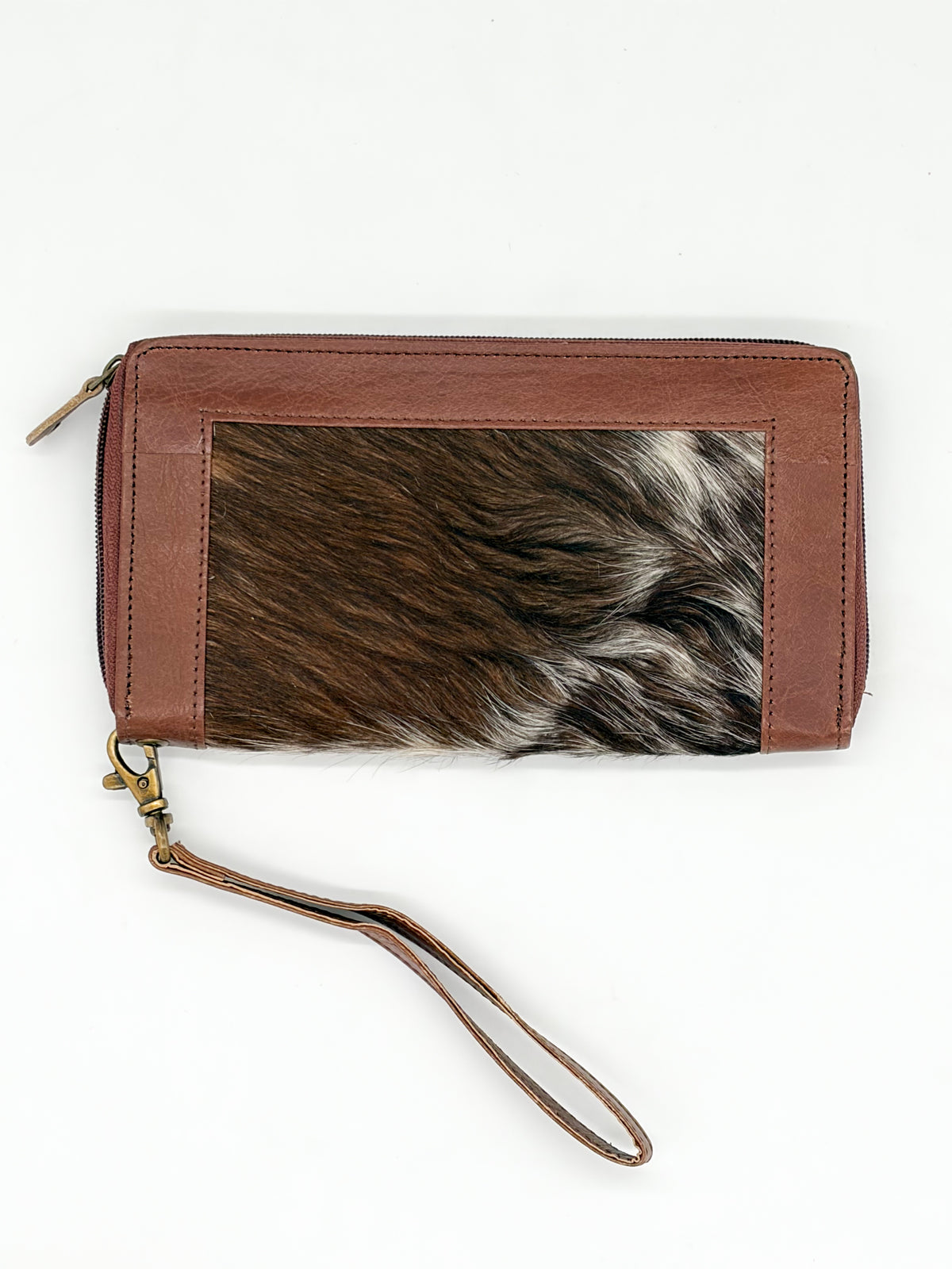 Fur-On Zippered Women's Wallet