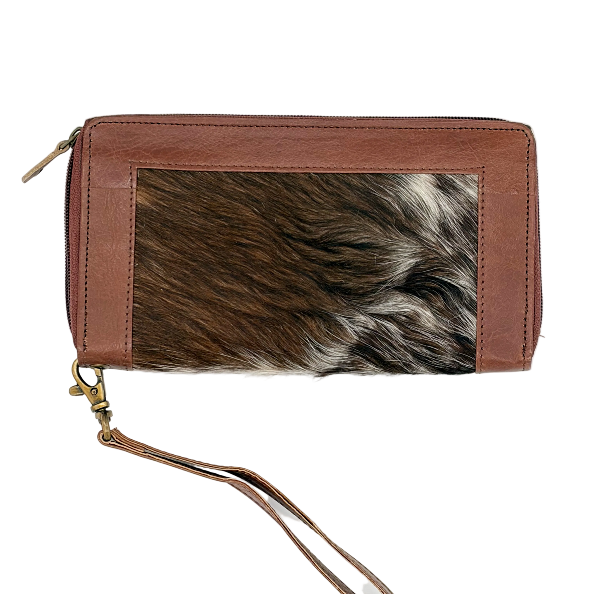 Fur-On Zippered Women's Wallet