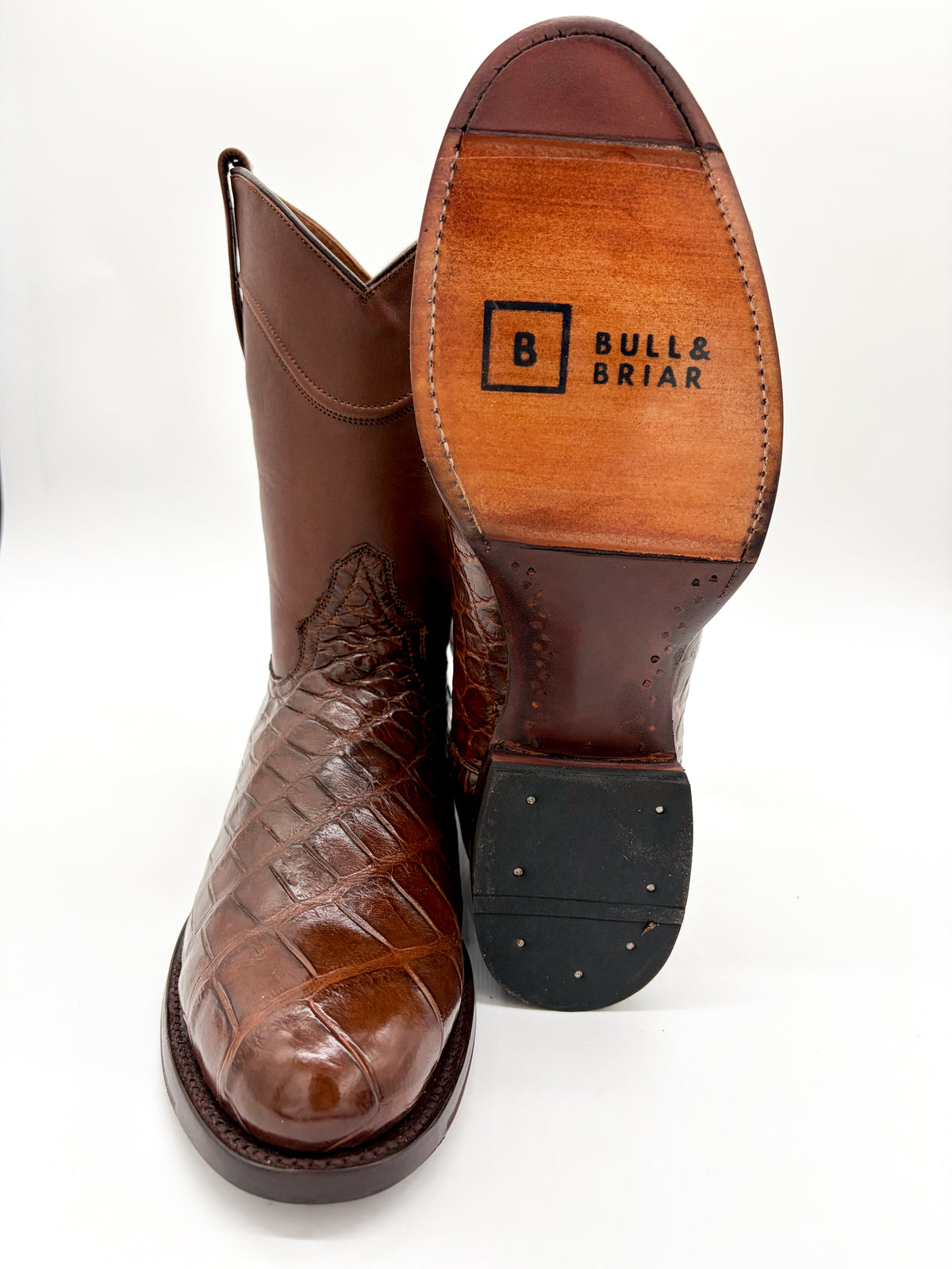 Roper Dark Brown Alligator