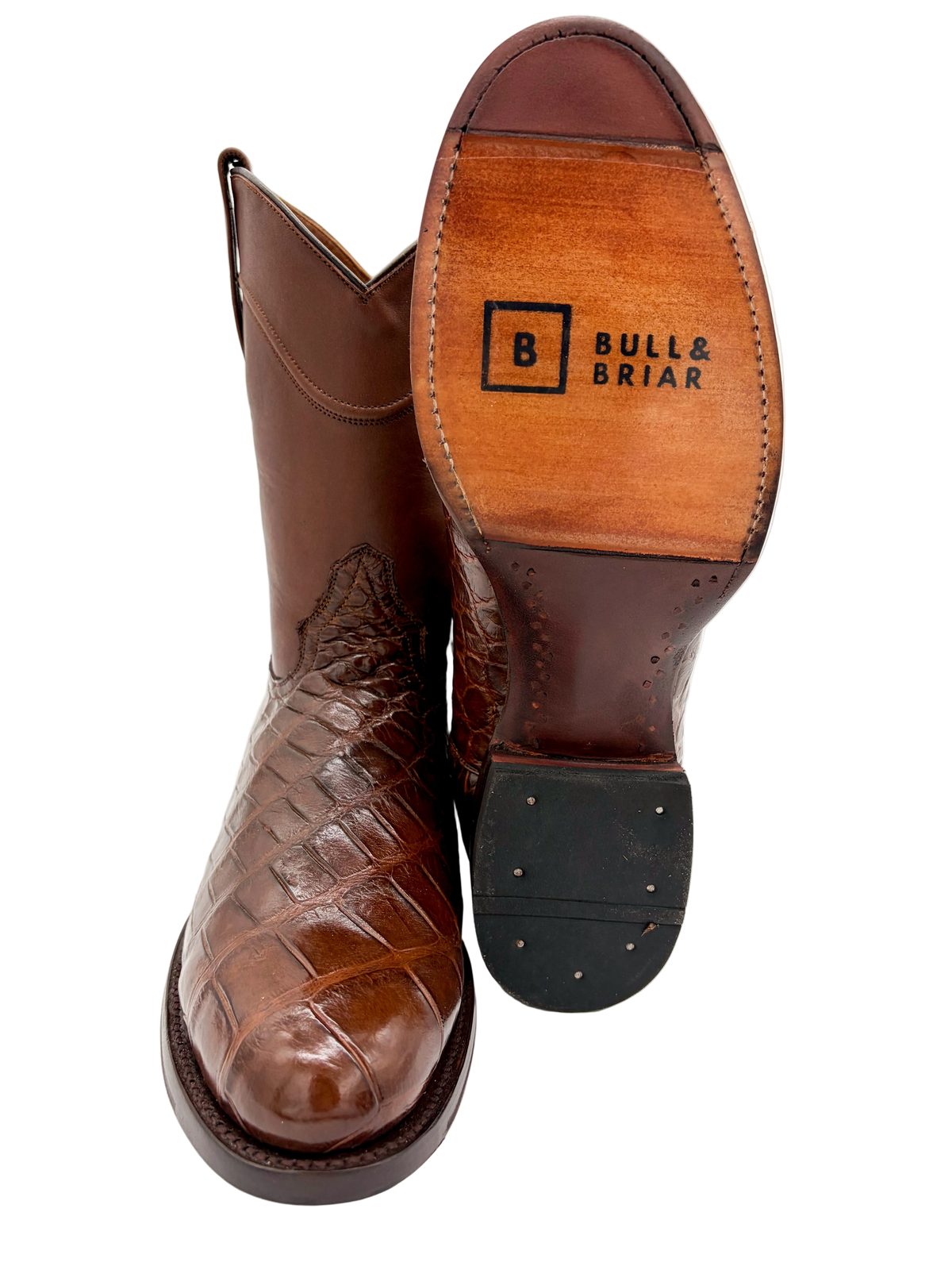 Roper Dark Brown Alligator