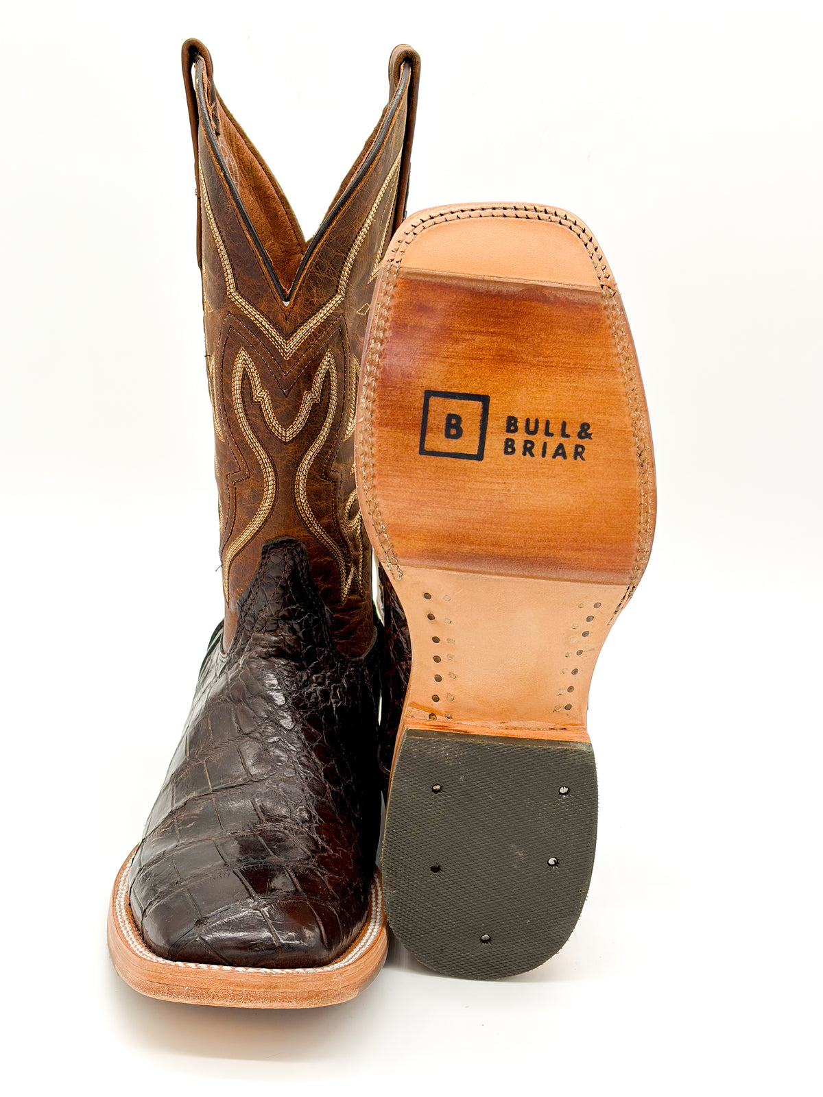 Dark Brown Square Toe