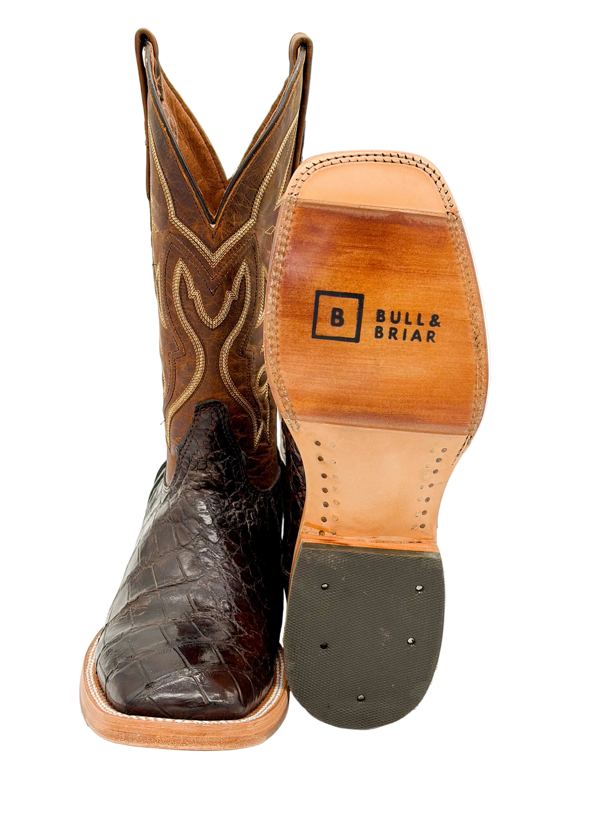 Dark Brown Square Toe