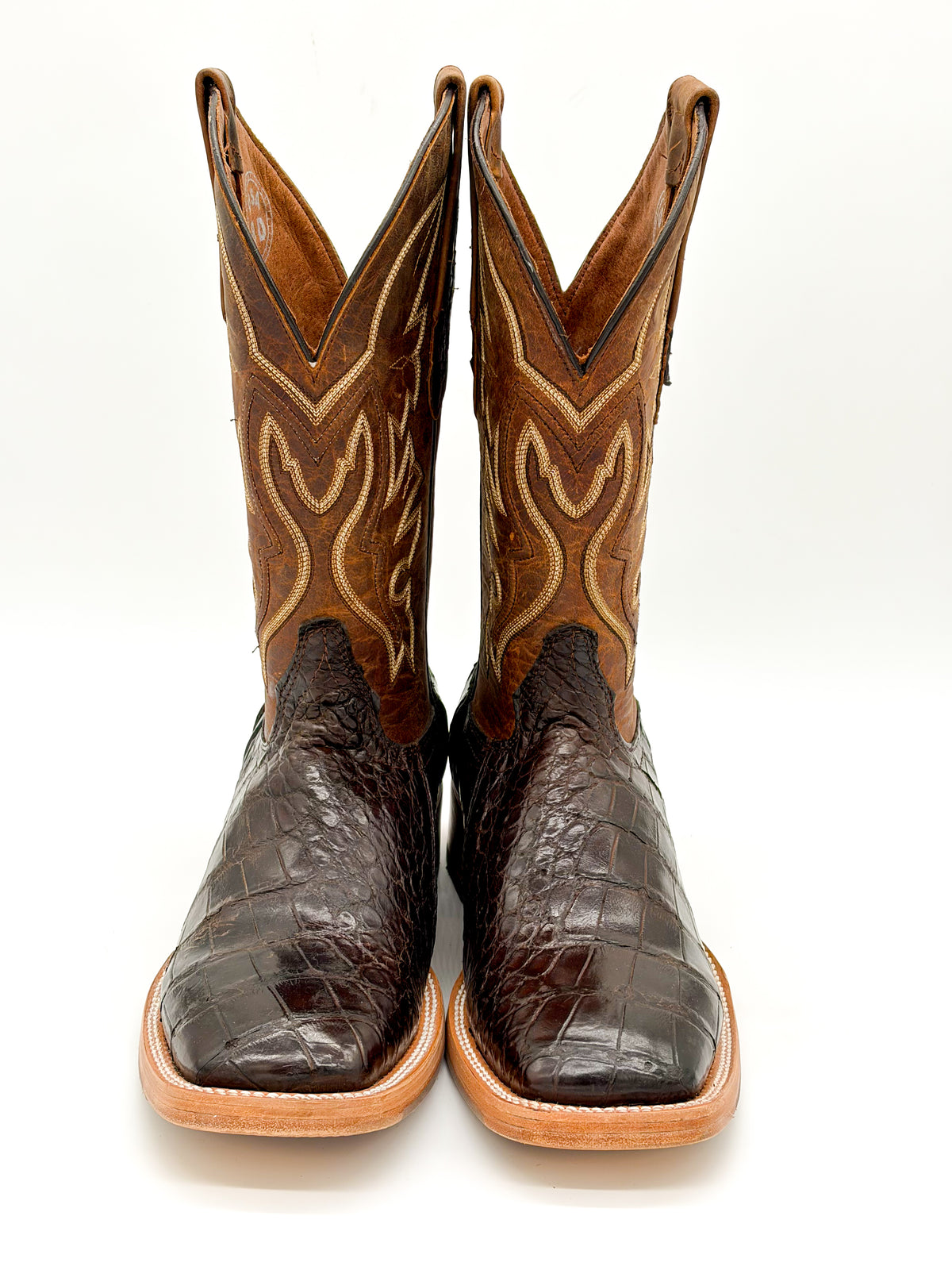 Dark Brown Square Toe