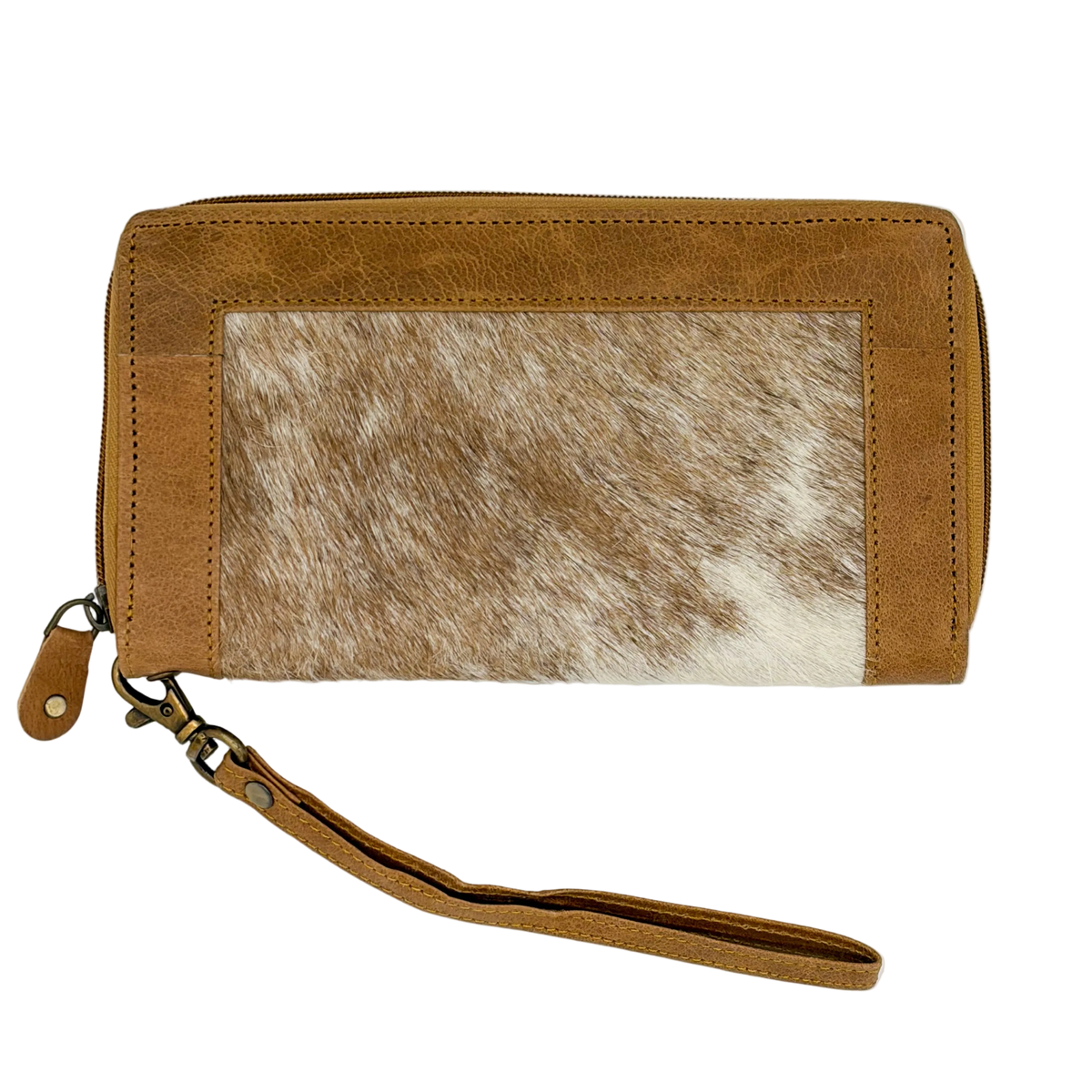 Fur-On Zippered Women's Wallet