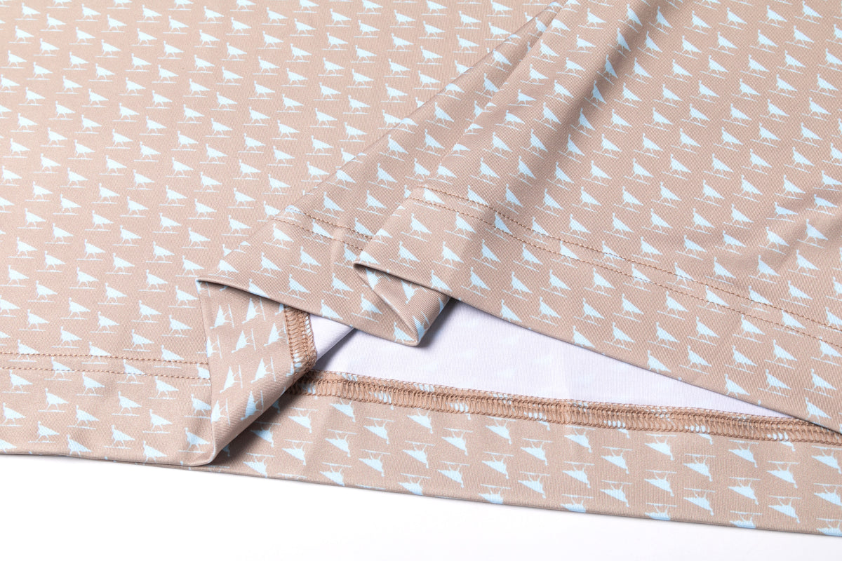 “The Jake” Adult Polo Brown Light Blue Turkey