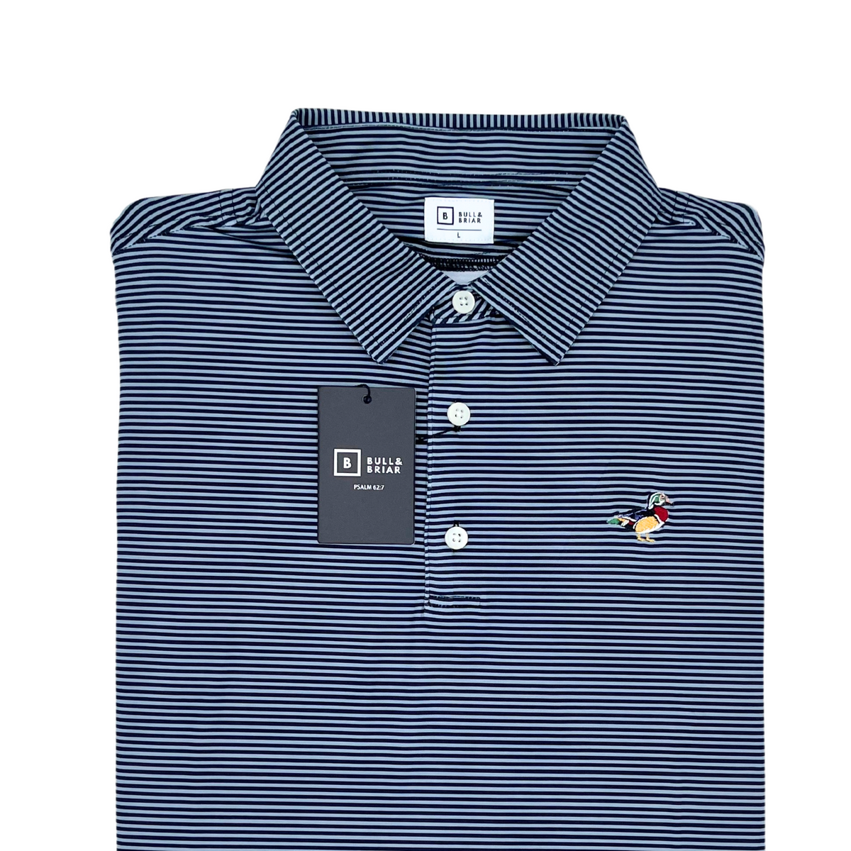 Wrinkle-Free Wood Duck Polo Shirt in Navy