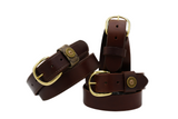 1 1/4” Hickory Brown Genuine Leather Belt