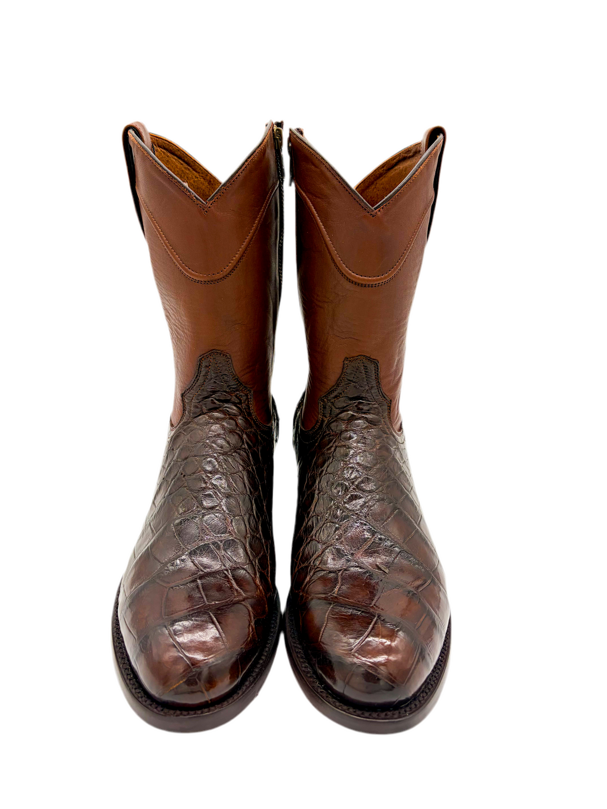 Roper Medium Brown Alligator