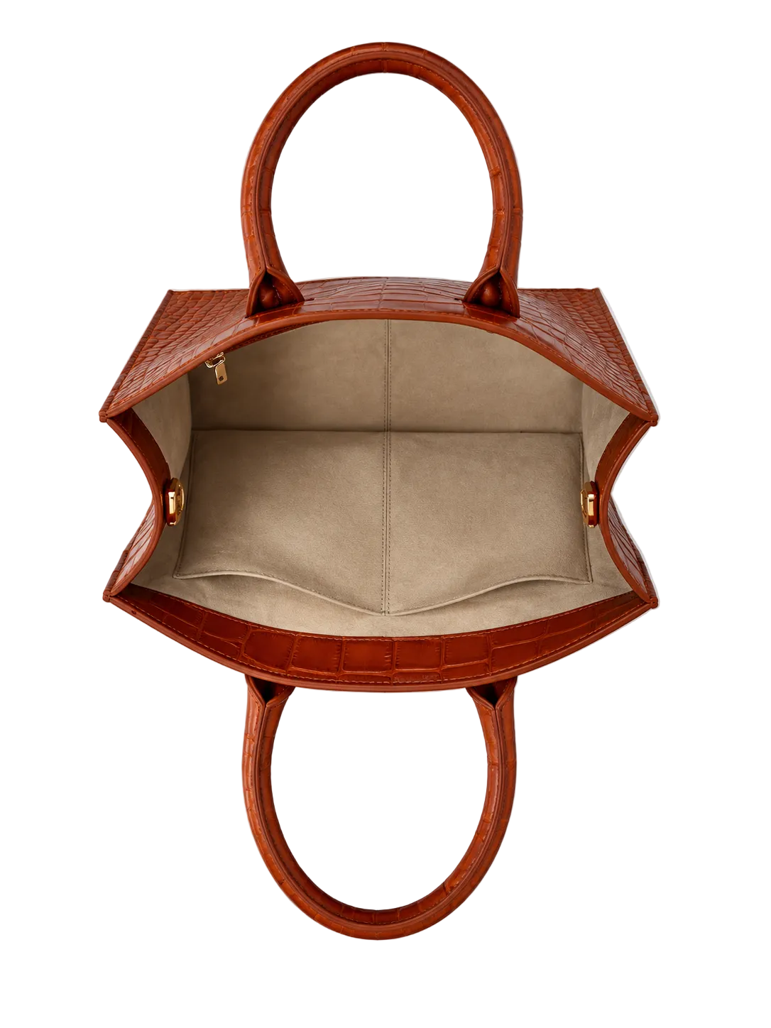 Alligator Market Tote - Cognac