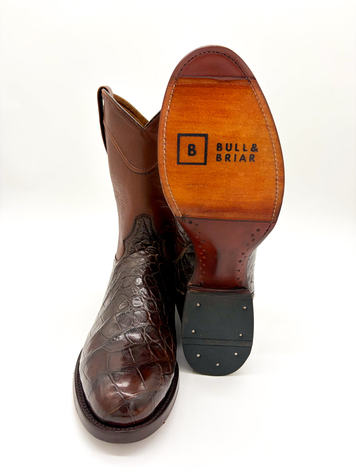 Roper Medium Brown Alligator