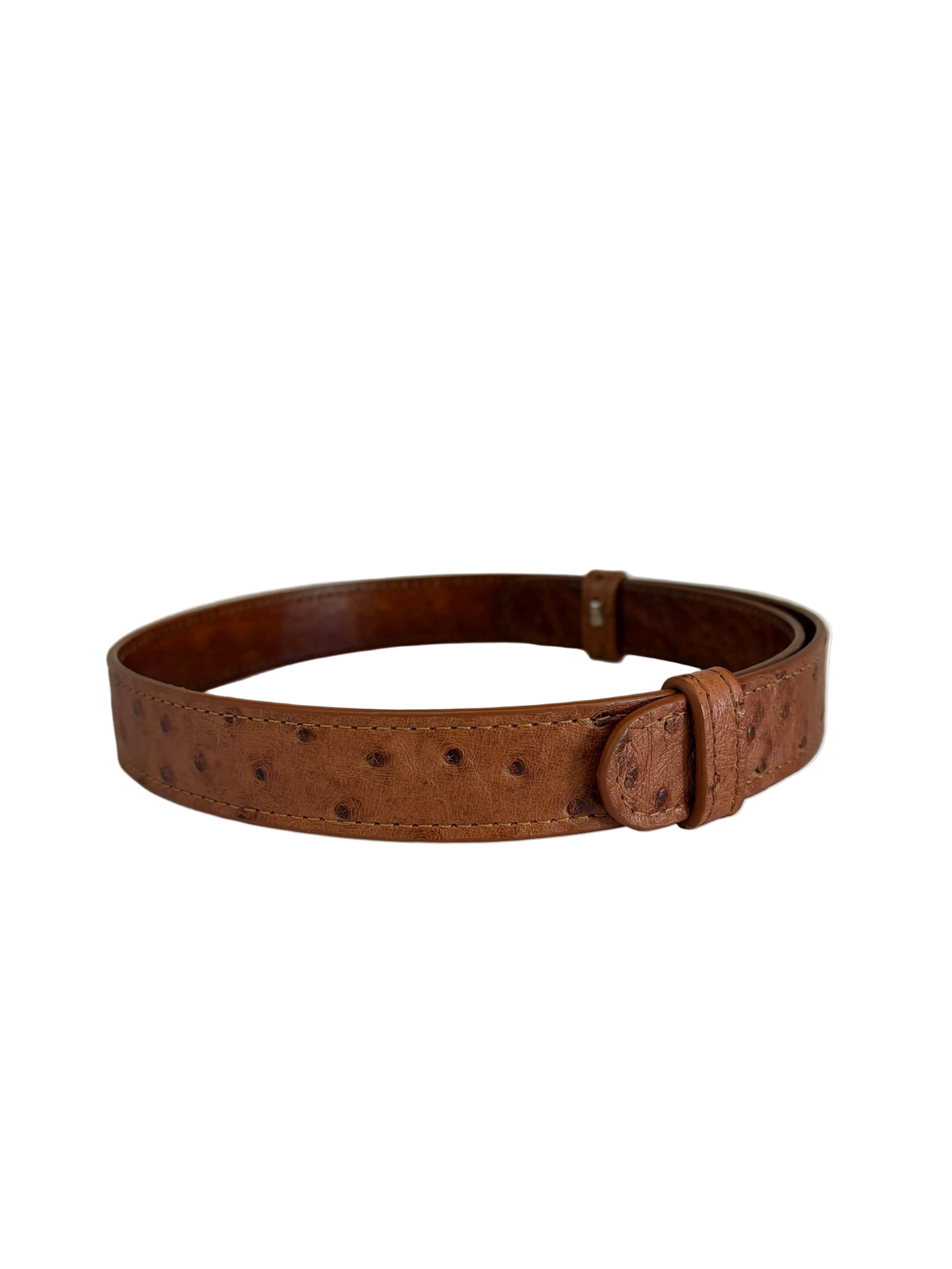 Hat Band- Ostrich Medium Brown