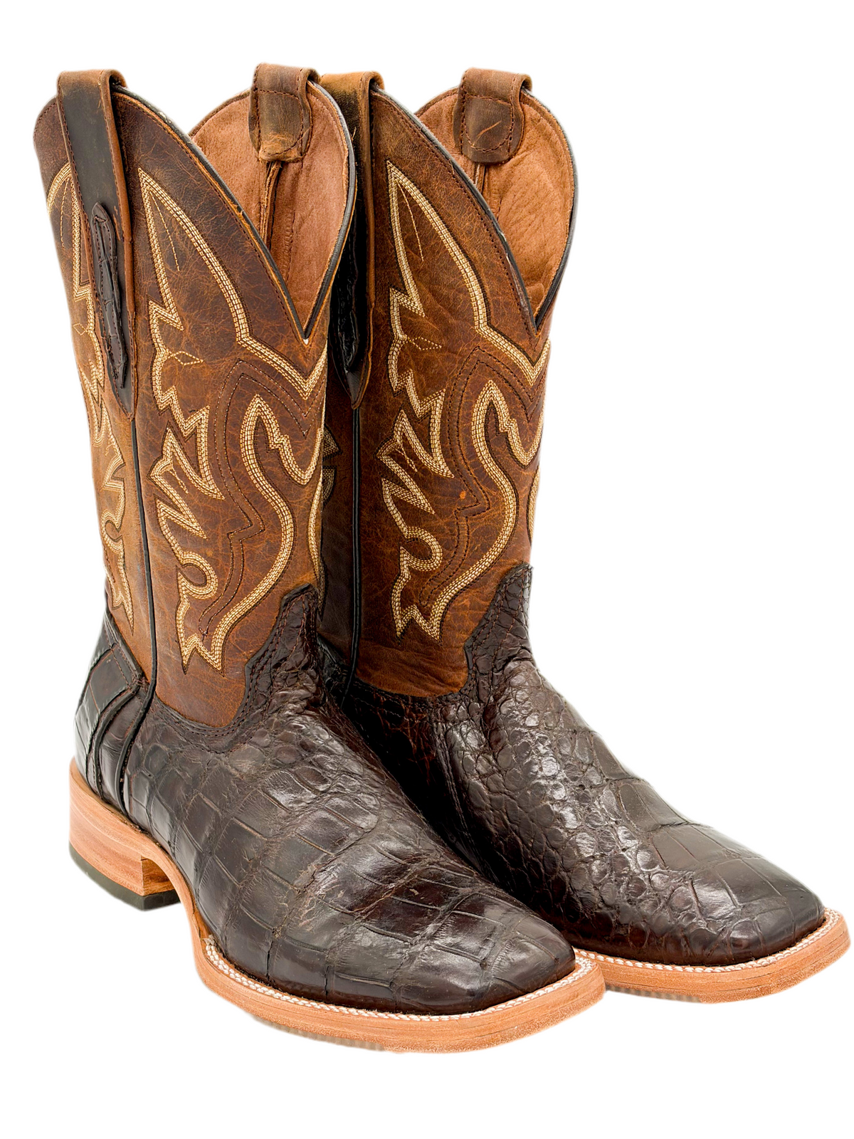 Dark Brown Square Toe