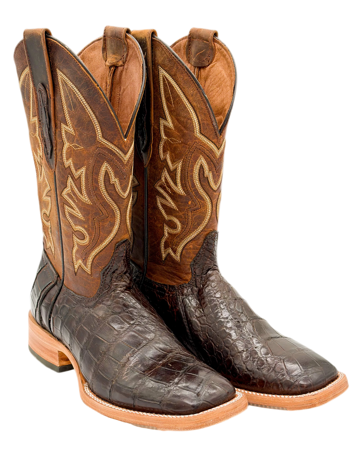 Dark Brown Square Toe