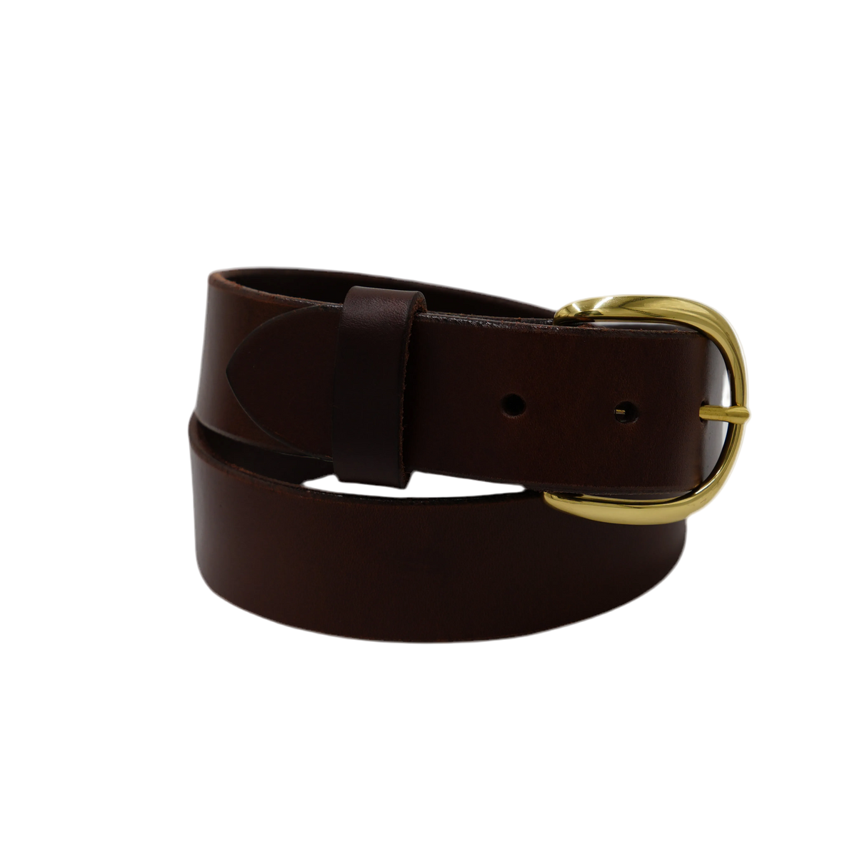 1 1/2” Dark Brown Genuine Leather Belt