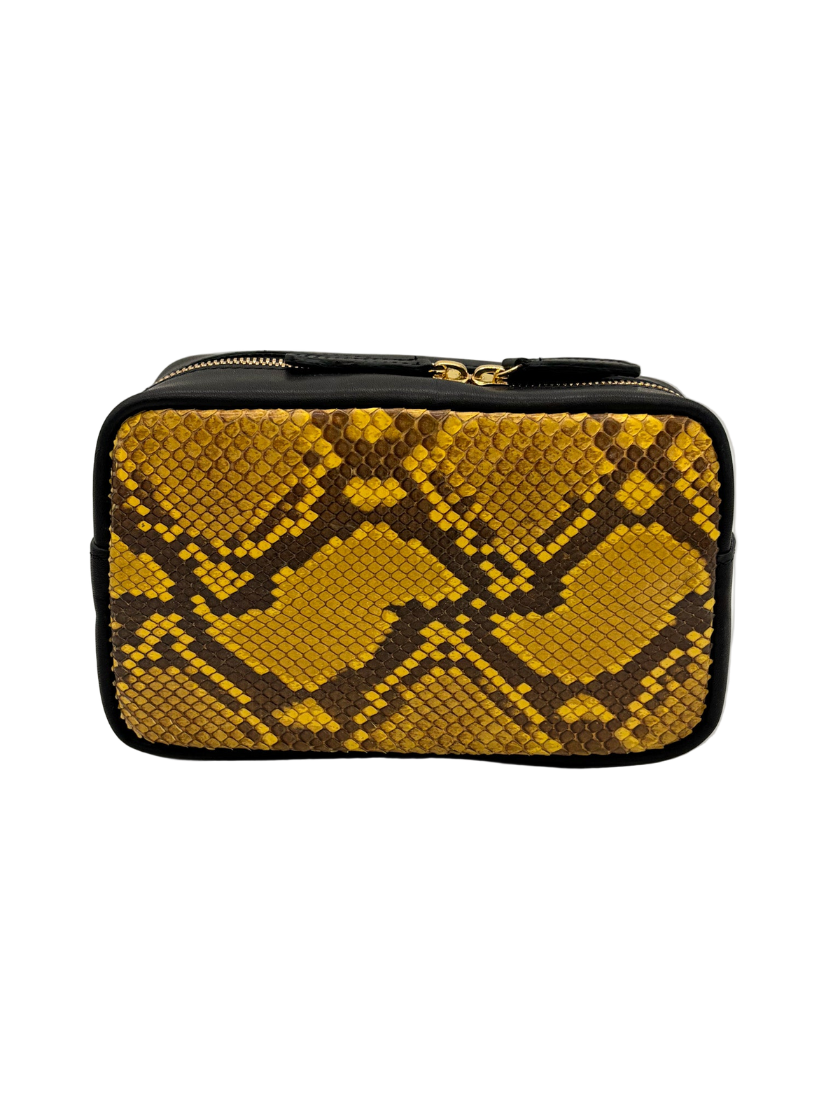Yellow Python Genuine Leather Cross Body