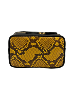 Yellow Python Genuine Leather Cross Body