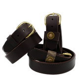 1 1/4” Dark Brown Genuine Leather Belt