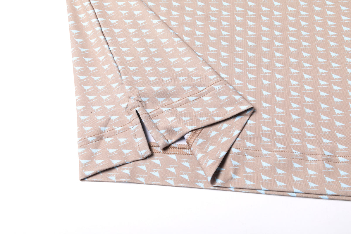 “The Jake” Adult Polo Brown Light Blue Turkey