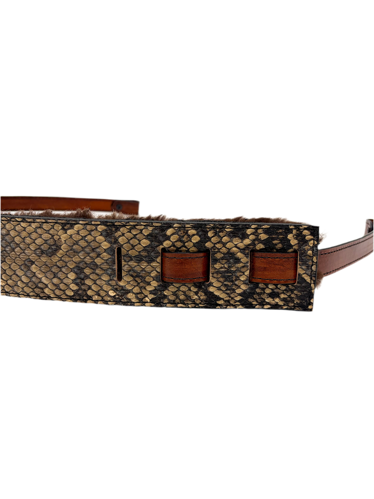 Bull & Briar Eastern Diamondback Rattlesnake Bridle Leather Gun Sling