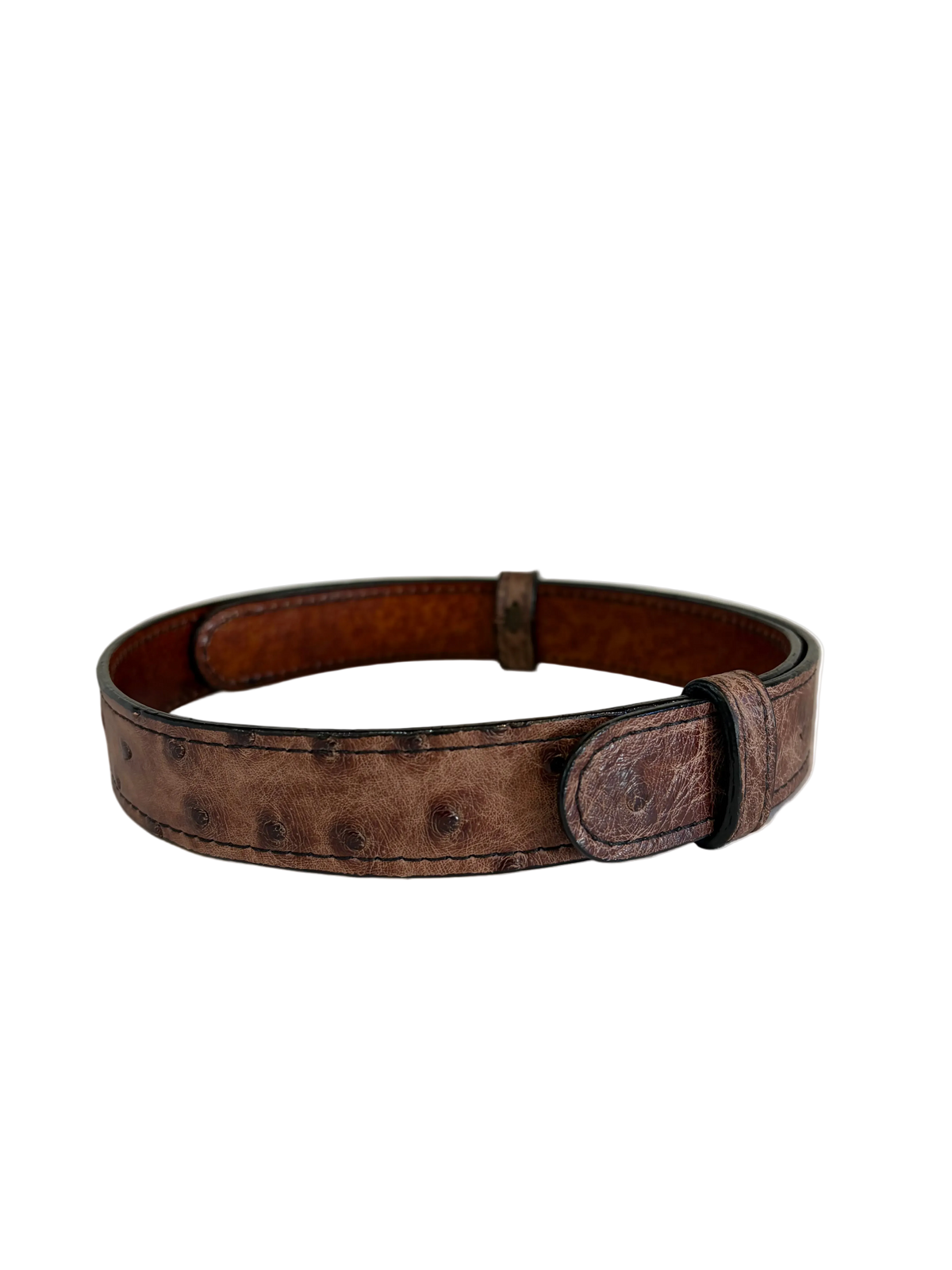 Hat Band- Dark Brown Ostrich