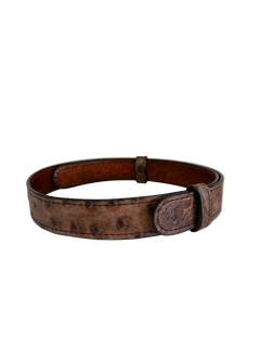 Hat Band- Dark Brown Ostrich