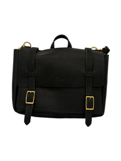 Genuine Leather Messenger Buckle Bag