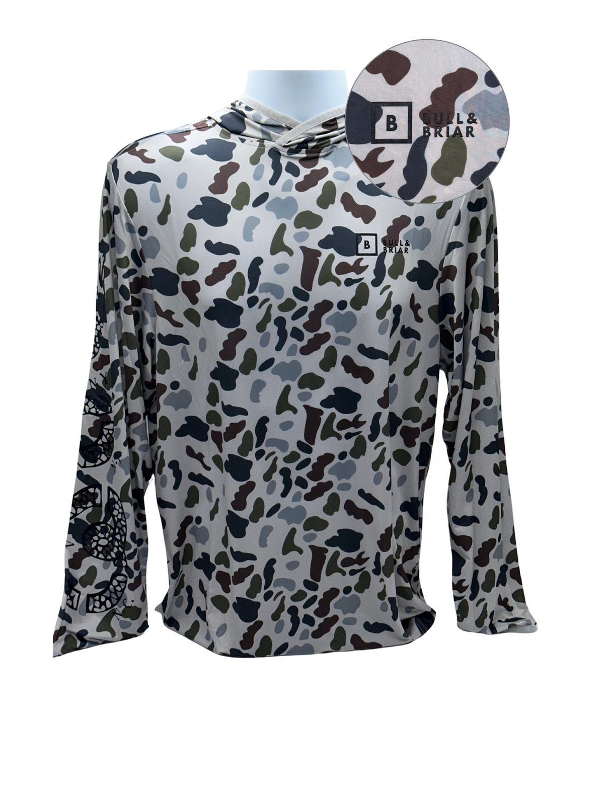 Men&#39;s Retro Camo Fishing Shirt