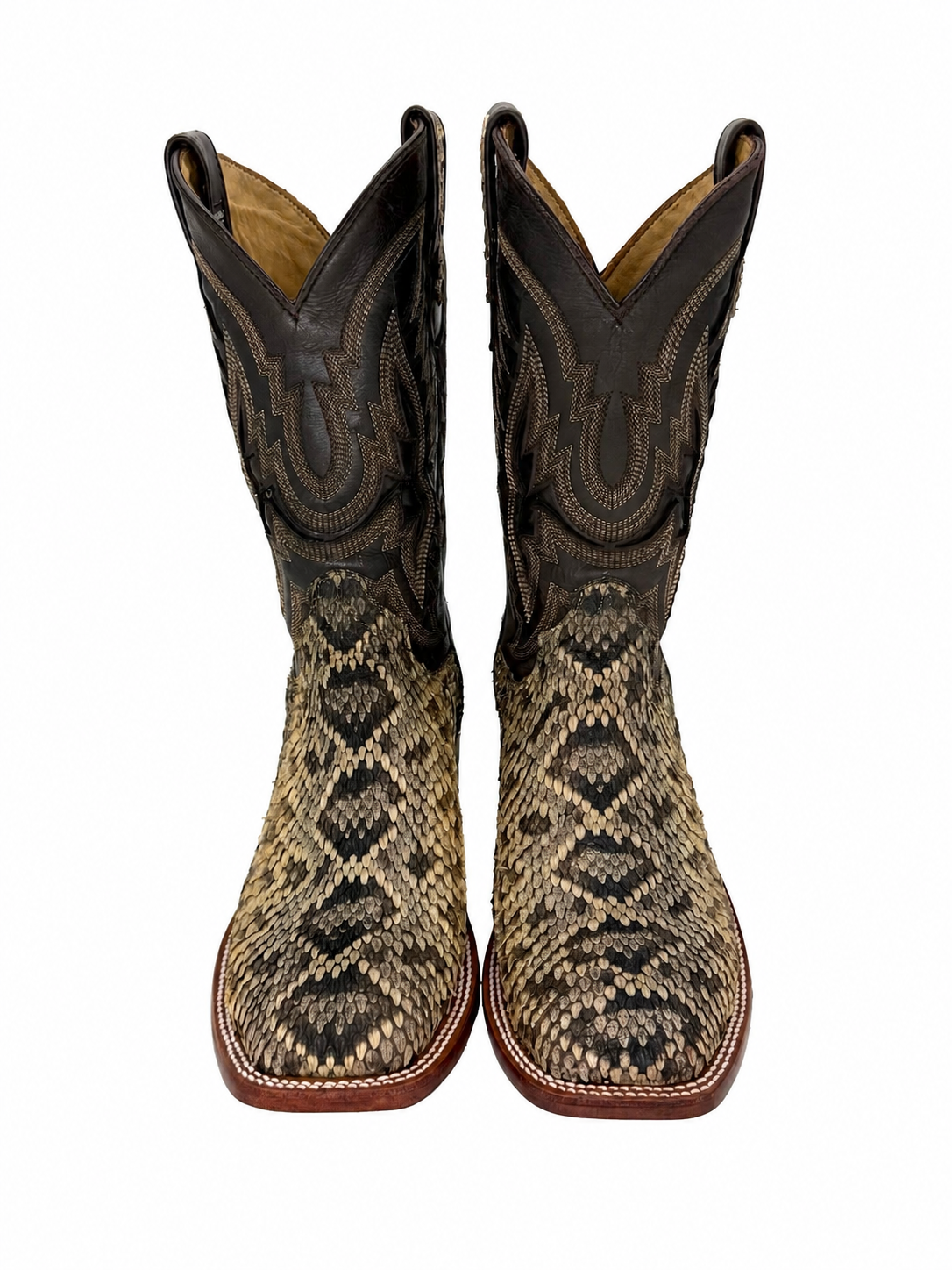 Diamondback & Brown Alligator Square Toe