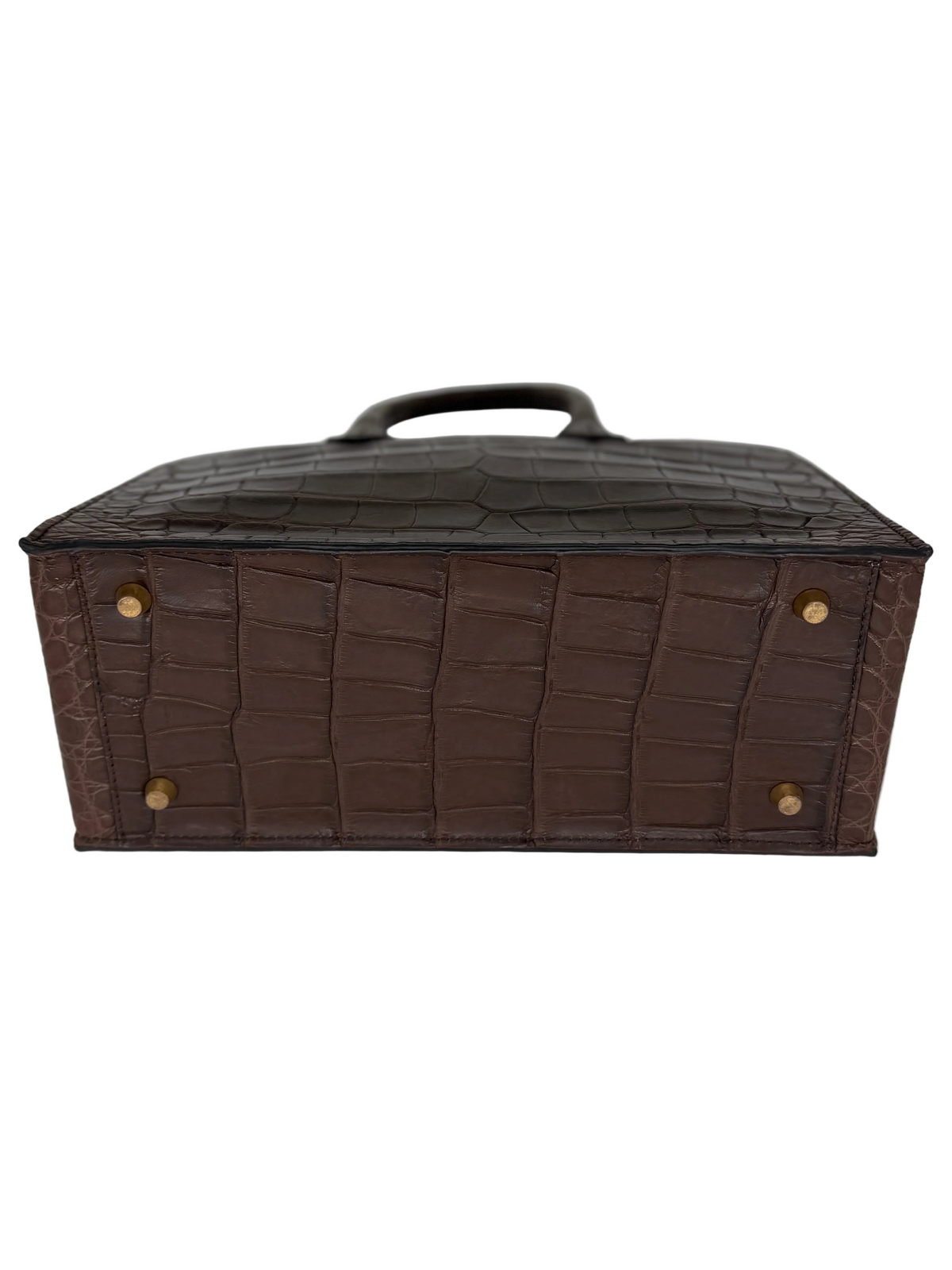 Alligator Market Tote - Light Brown