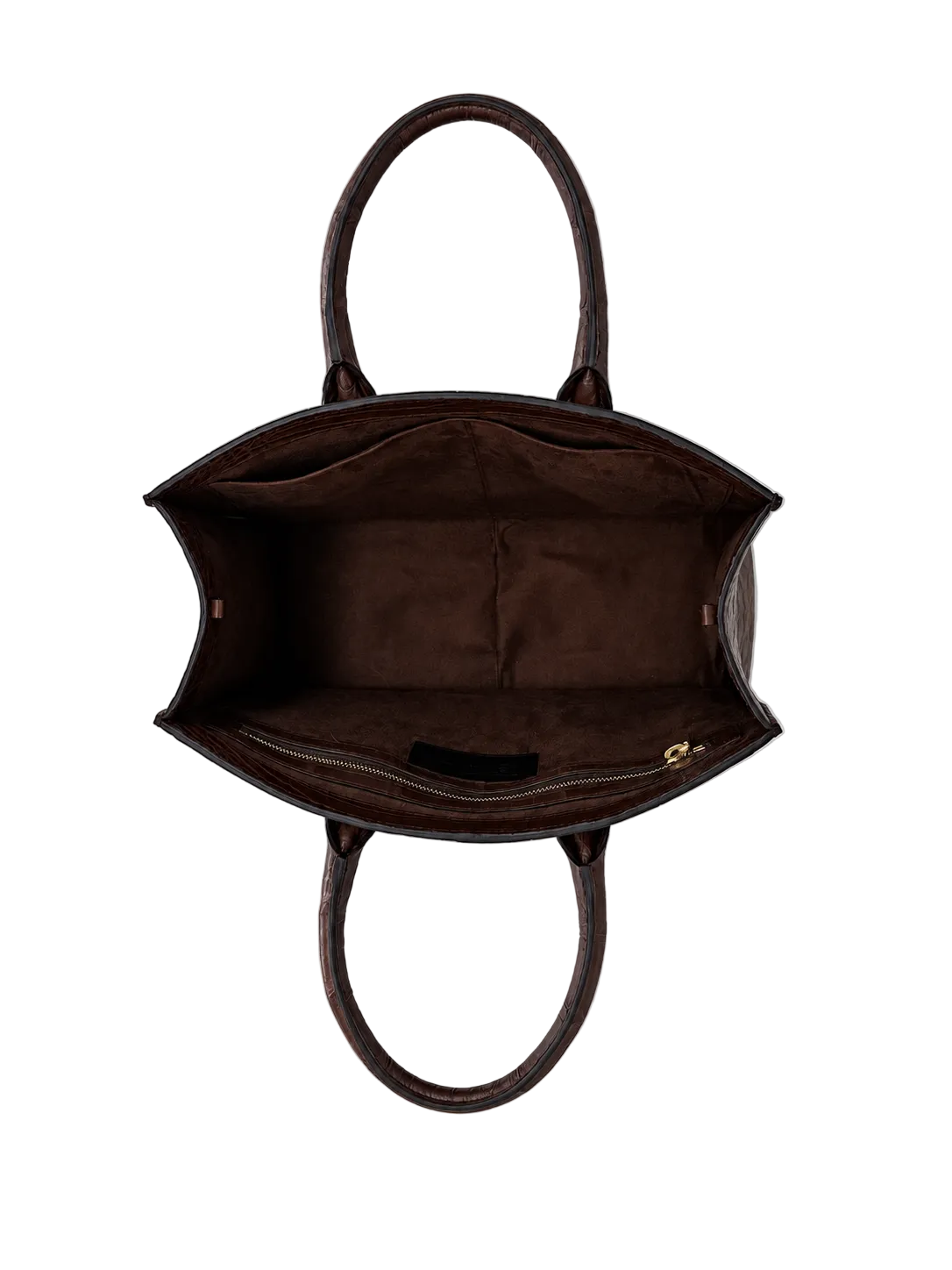 Alligator Market Tote - Light Brown
