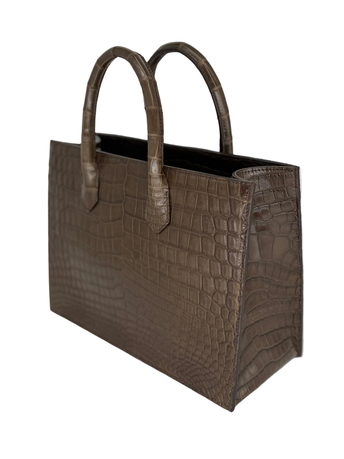 Alligator Market Tote - Olive