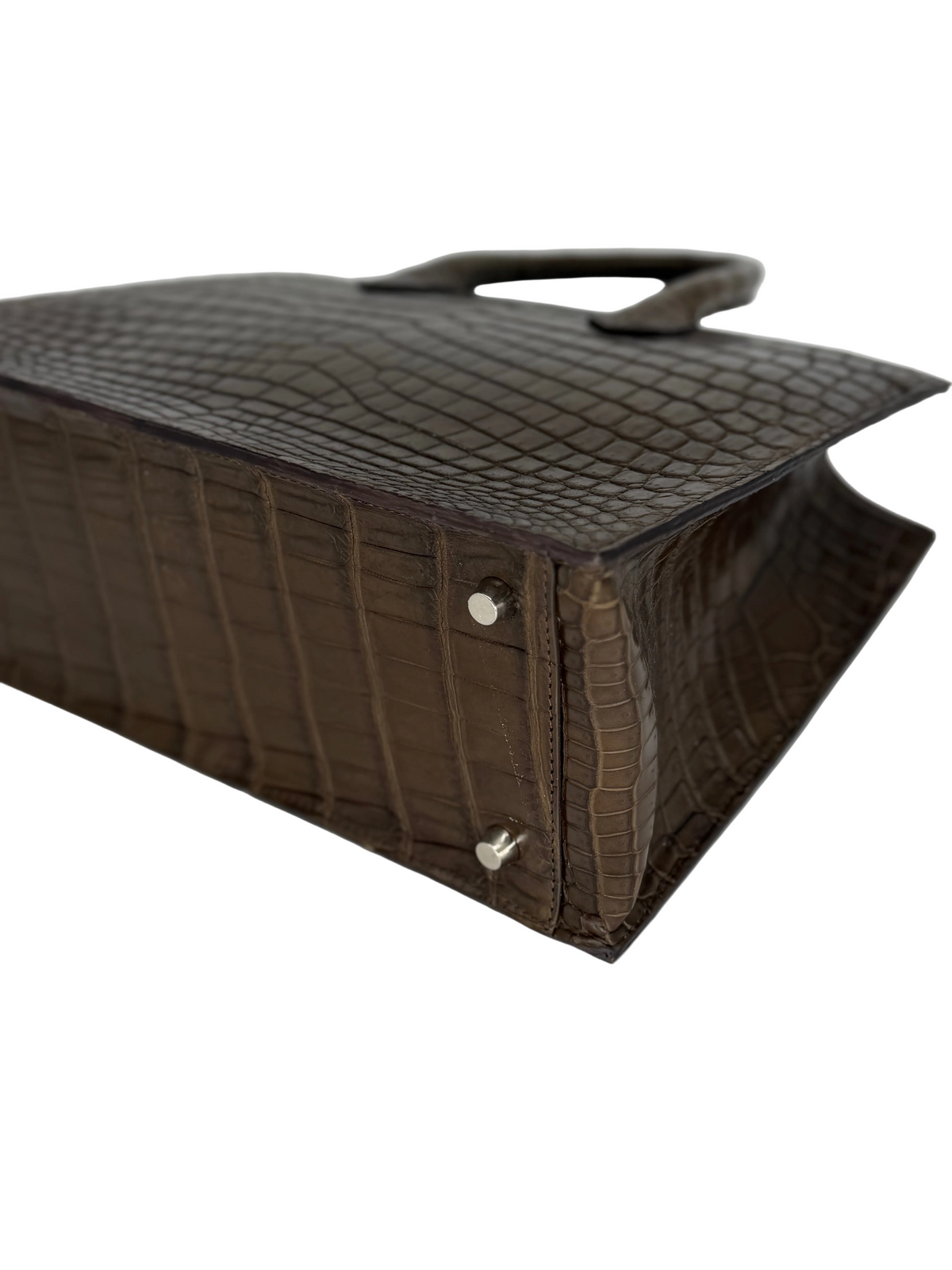 Alligator Market Tote - Olive