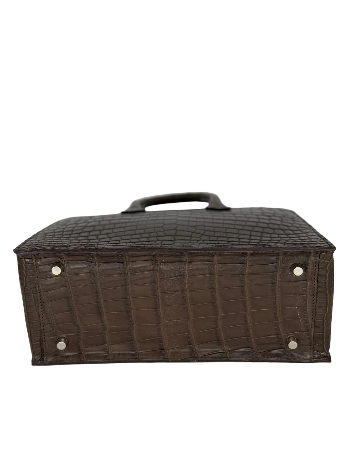 Alligator Market Tote - Olive