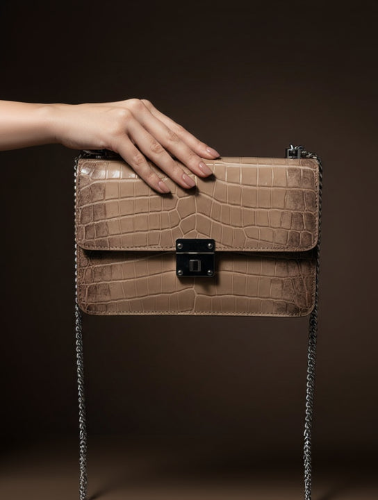 Himalayan Croc Chain Bag