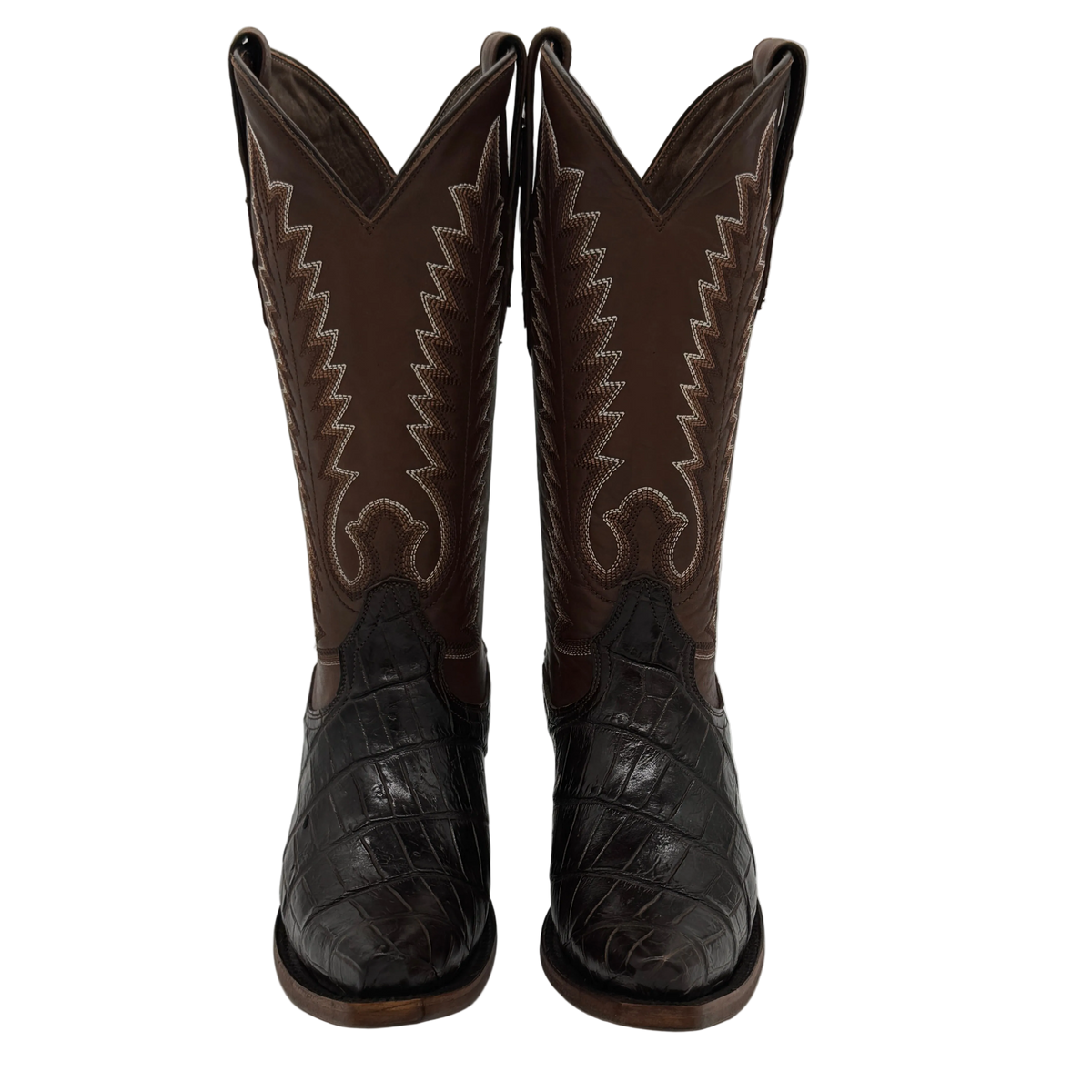 “The Rachel” Brown Alligator Boots