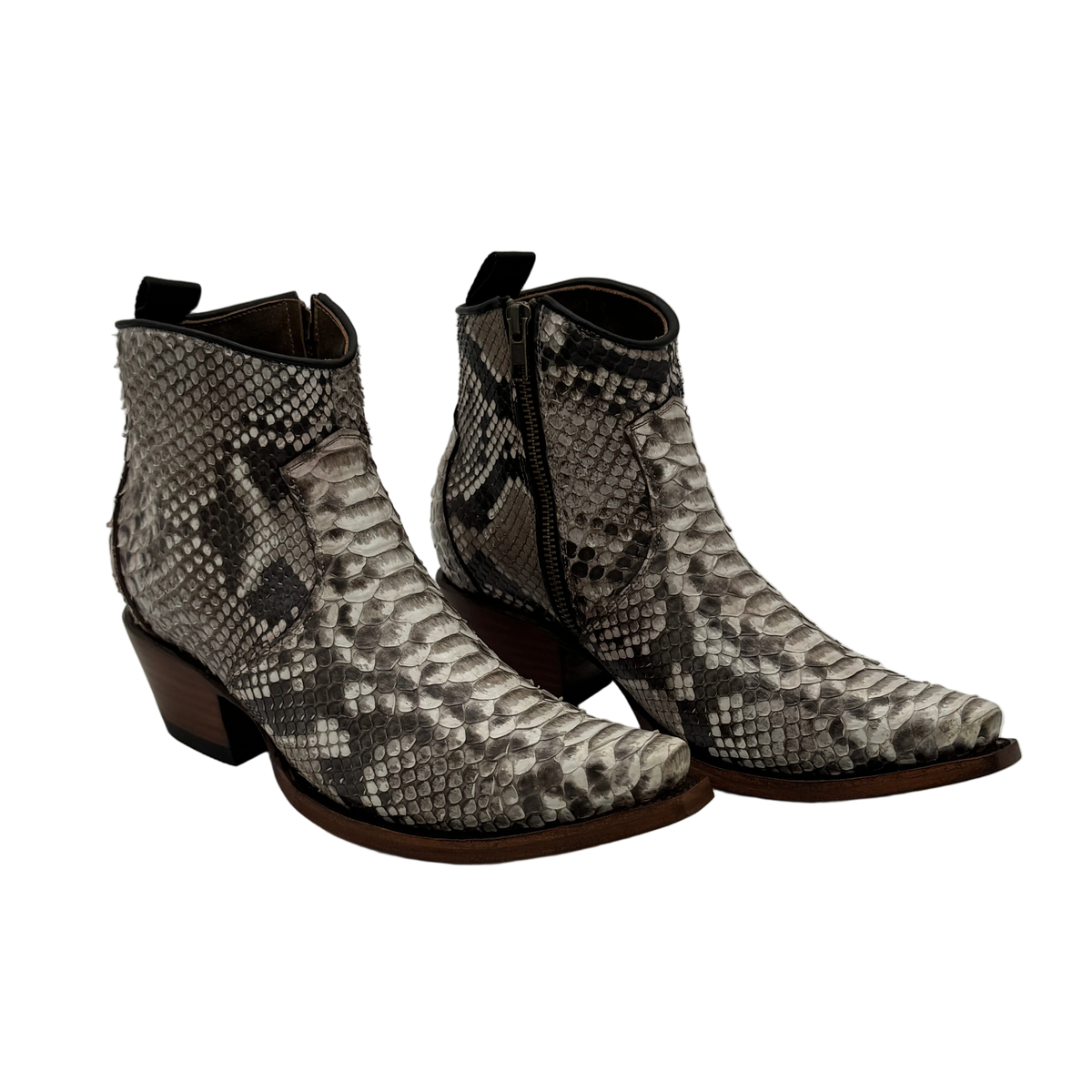 “The Nicole” Python Shorty Boots