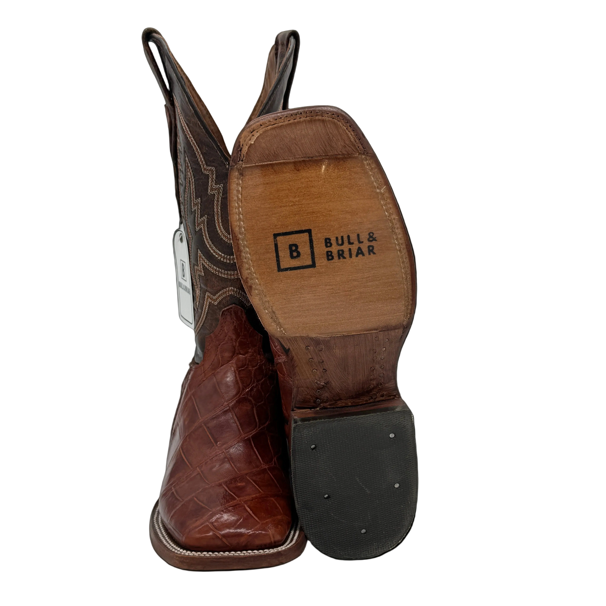 Cognac Gator Boots
