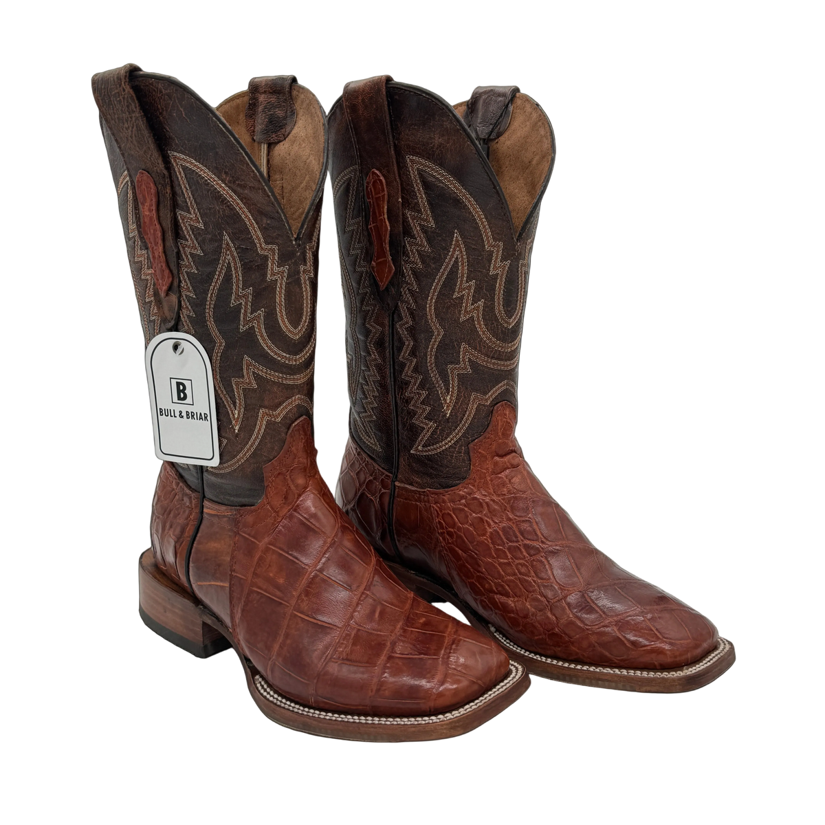 Cognac Gator Boots