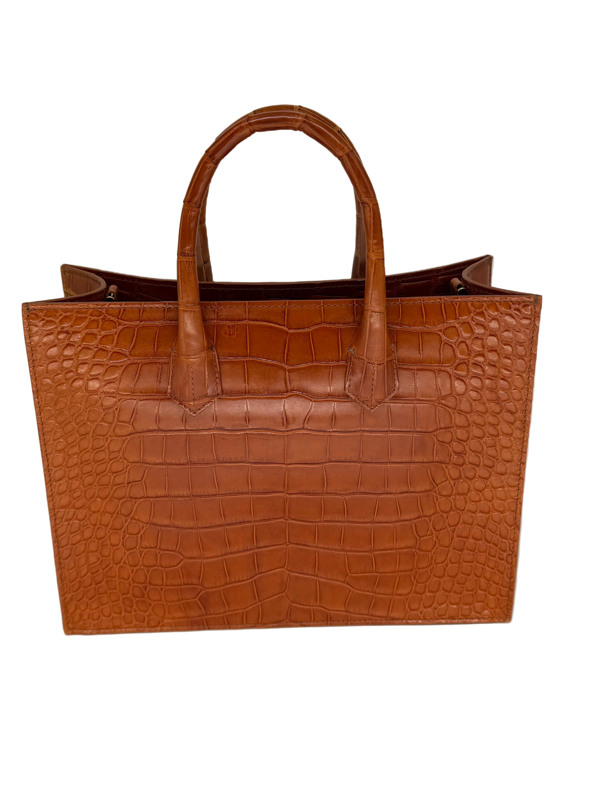 Alligator Market Tote - Cognac