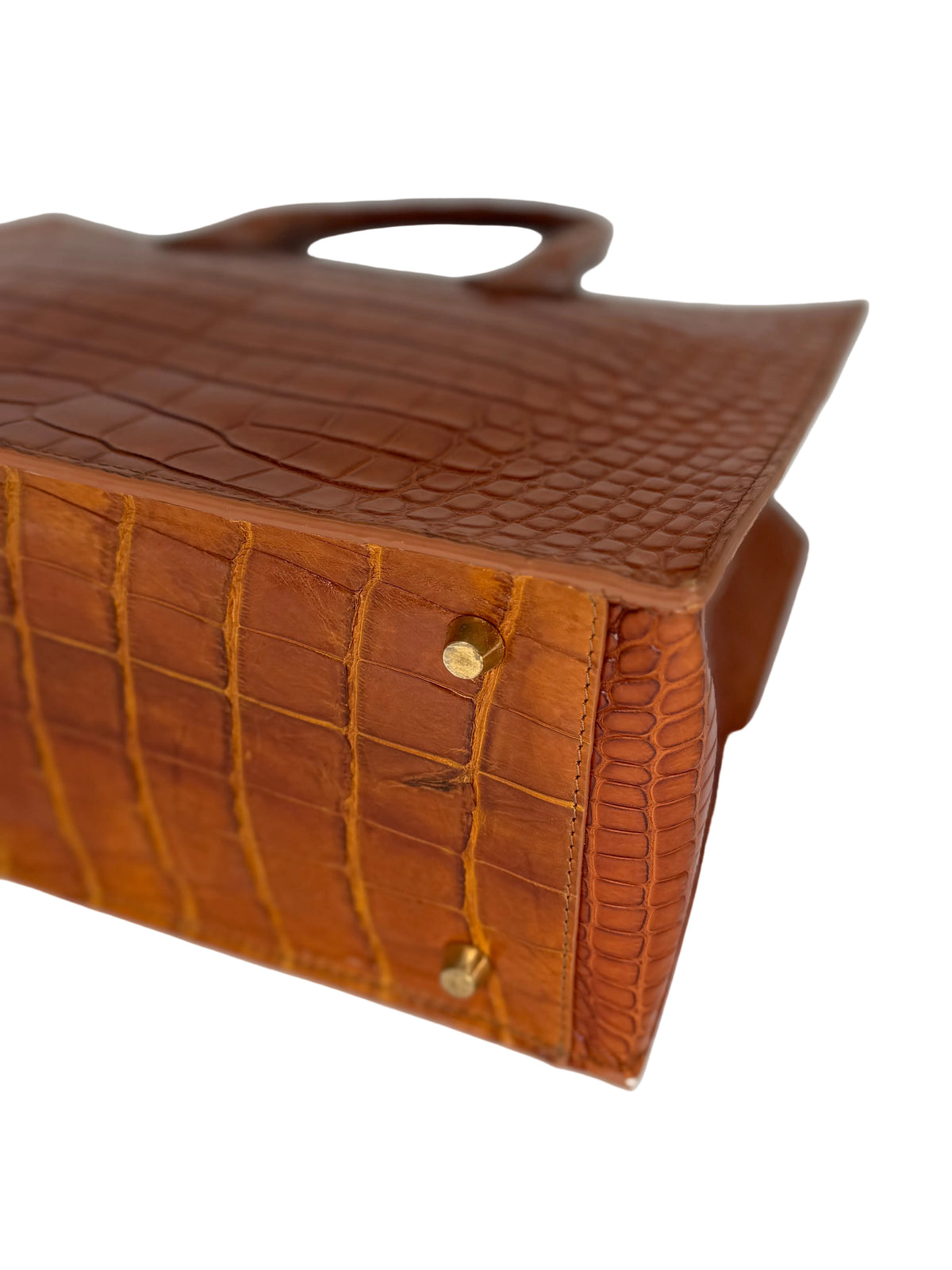 Alligator Market Tote - Cognac