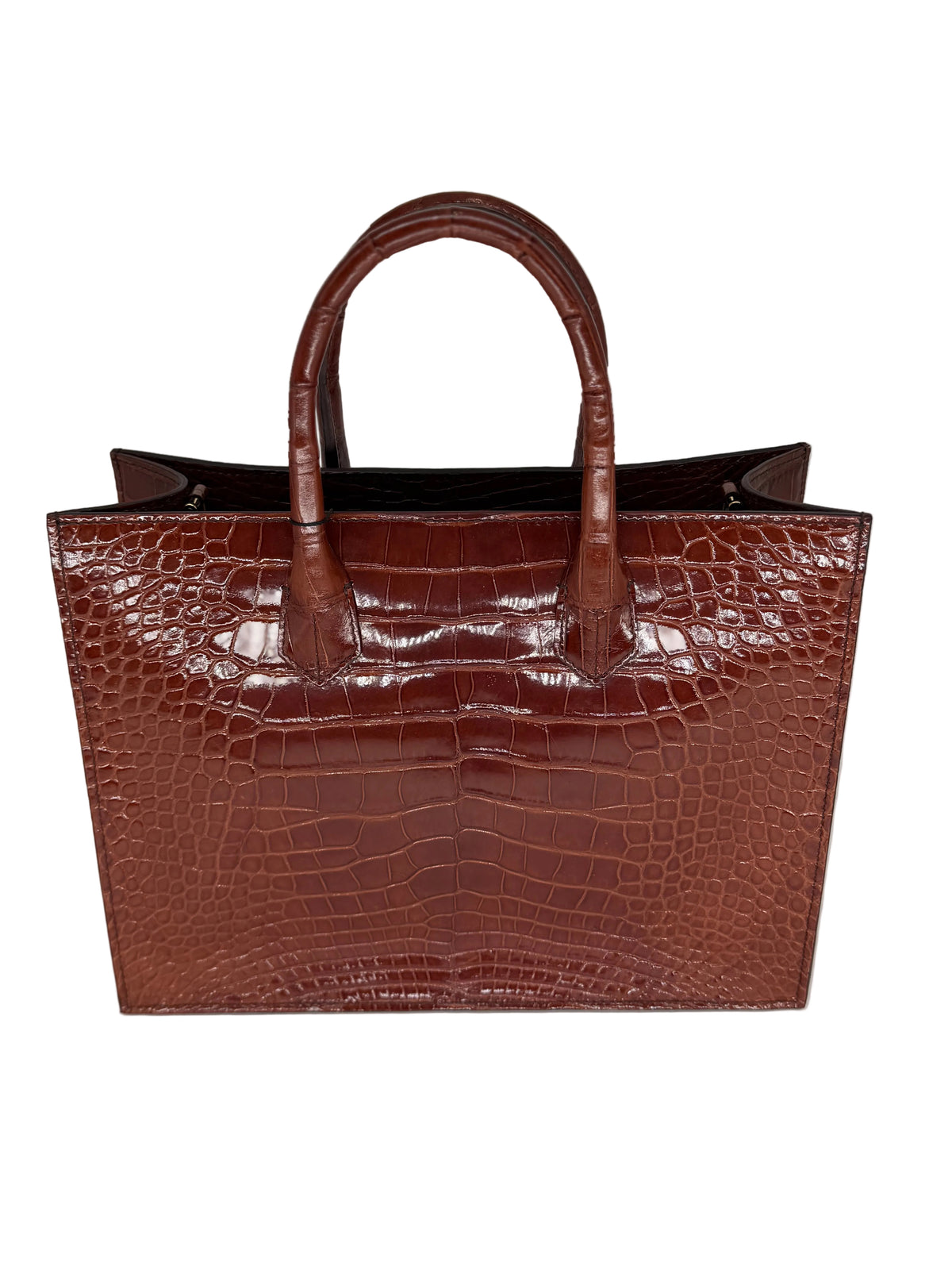 Alligator Market Tote - Sienna
