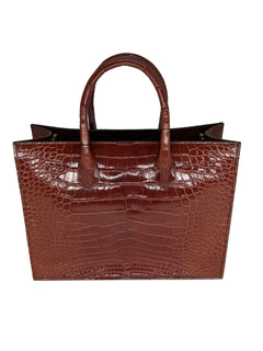 Alligator Market Tote - Sienna