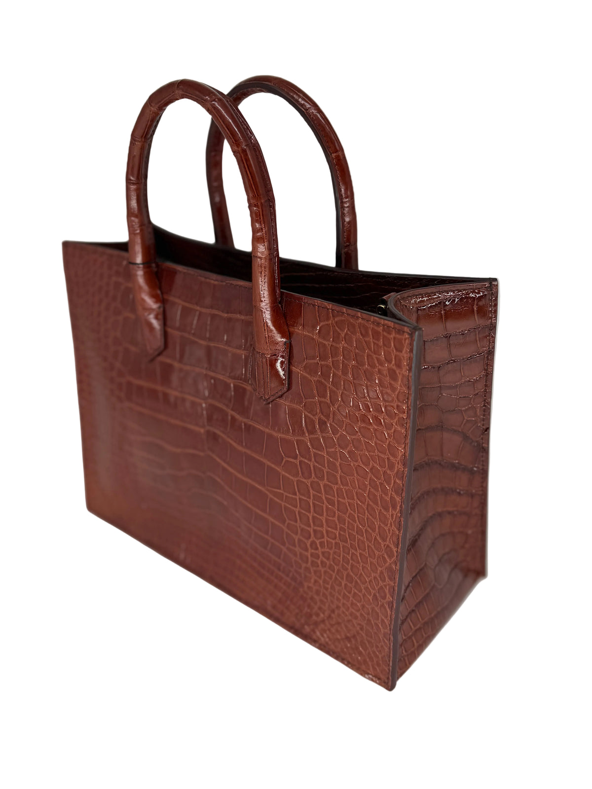 Alligator Market Tote - Sienna