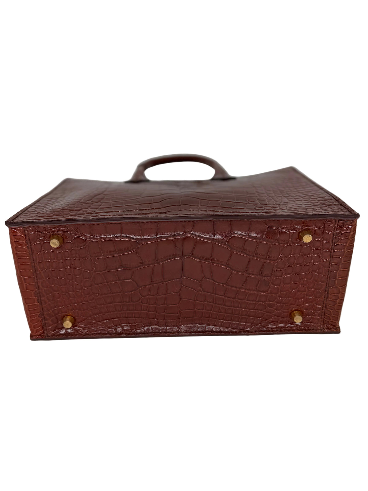 Alligator Market Tote - Sienna